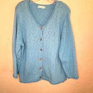 Lulu-B teal blue sweater size XL.